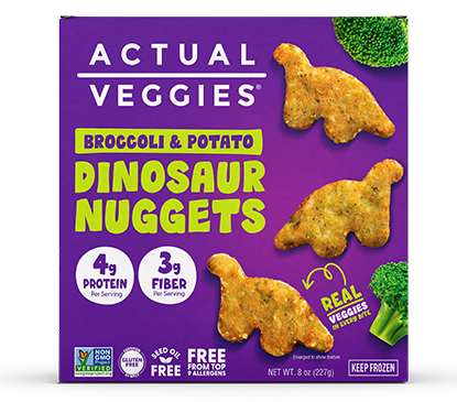 Broccoli & Potato Dinosaur Nuggets
